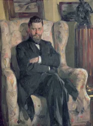 Porträt des Sammlers Alexei A. Bakhrushin (1865-1929), 1904